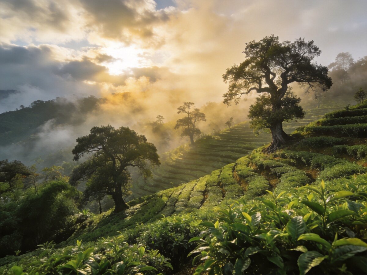 景迈山茶园全景